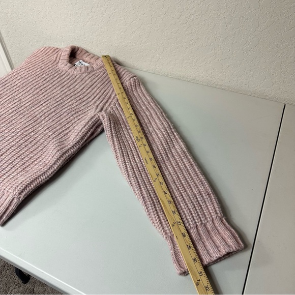 Wax London Wilde Boxy Crew Thick Heavyweight Knit in Pink Wool Blend Size Large - Picture 9 of 11